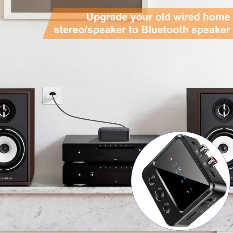 C56 Bluetooth 5.4 Audio Transmitter & Receiver with TF Card Playback
