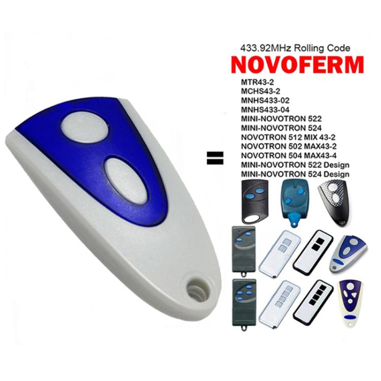 For Novoferm 502 / 504 / 522 / 524 433.92MHZ Garage Door Remote Controls