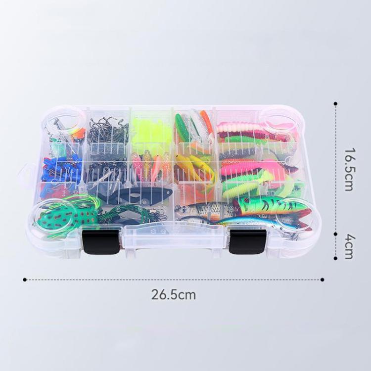 Lure Set Multi-jointed Minnow Artificial Lure Crankbait Hook Fishing Tackle Tools, 385pcs /Box