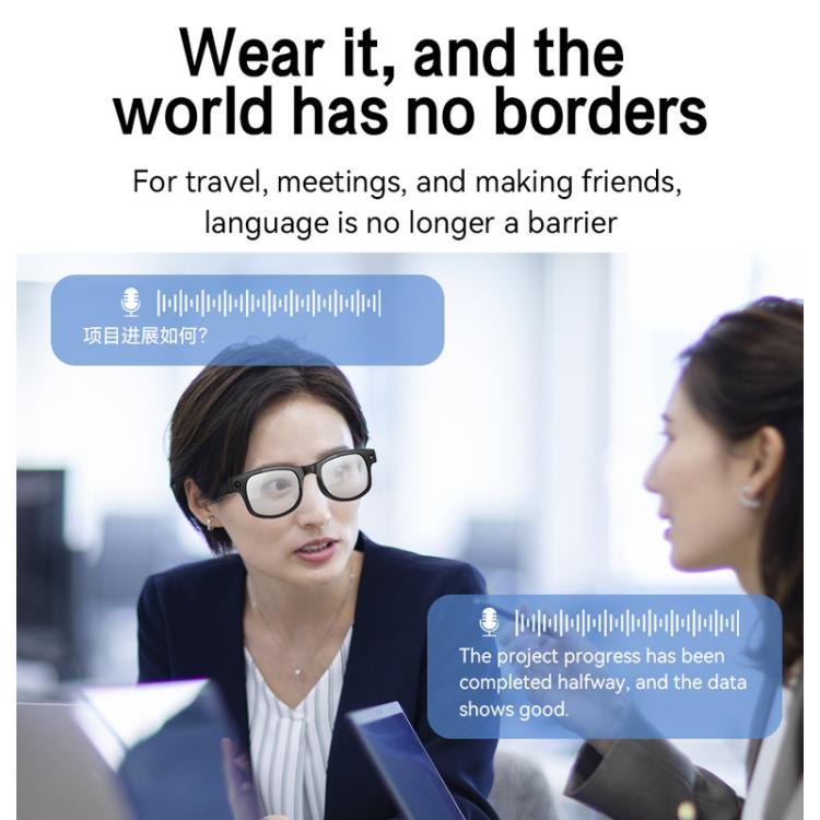 AIMB-G2 Smart AI Glasses with 8MP Camera, AI Translation & Human Recognition