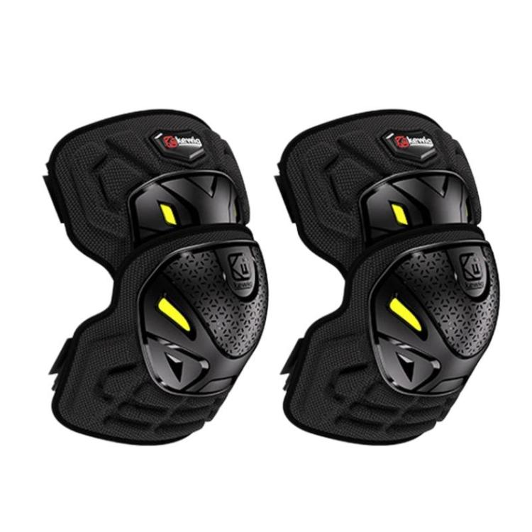 Kewig 2pcs Quick-Release Shockproof Motorcycle Riding Protective Covers Anti-Fall Knee & Elbow Pads, Elbow Guard L, Elbow Guard M, Knee Guard L, Knee Guard M