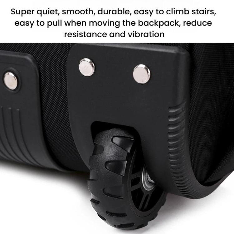 FUGUILAI Wheeled Backpack with Hideable Wheels & Straps, TSA Lock & 2-Stage Telescopic Handle Trolley Backpack for Business Travel, 8800A  Black, 8800A Deep Blue, 8800A Light Gray