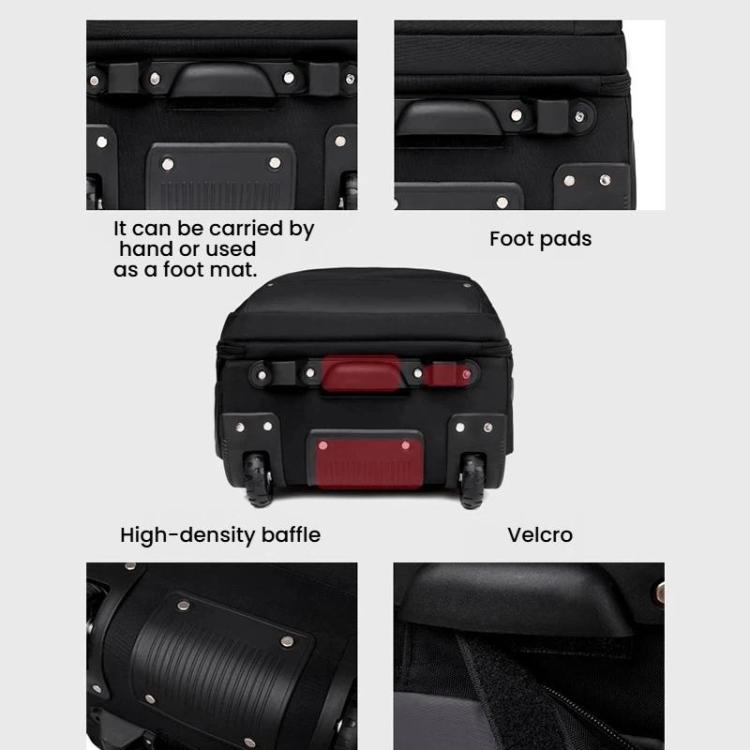FUGUILAI Wheeled Backpack with Hideable Wheels & Straps, TSA Lock & 2-Stage Telescopic Handle Trolley Backpack for Business Travel, 8800A  Black, 8800A Deep Blue, 8800A Light Gray