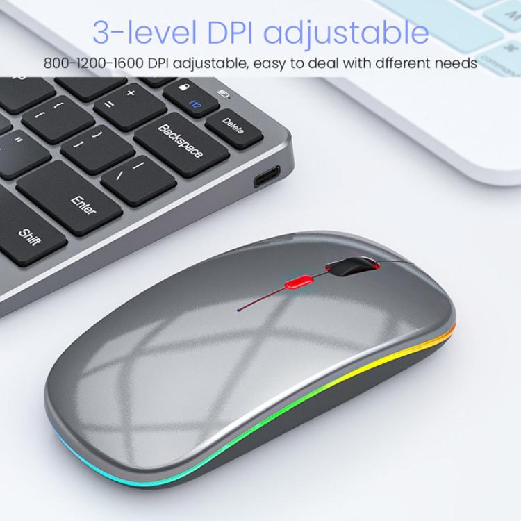 iMICE WK-102 Type-C Rechargeable Dual-Mode Wireless Keyboard and Mouse Set