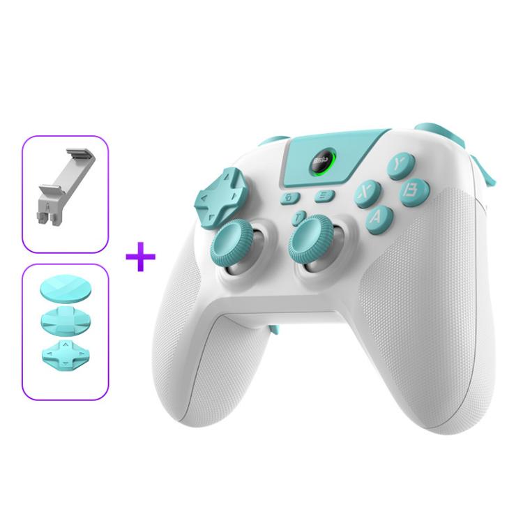 BSP G3 Tri-Mode Game Controller With Carbon Joysticks Macro Keys For PC / Switch / PS4 / iOS & Android, With Stand White, With Stand Black, With Stand Pink, With Stand Purple, With Receiver White, With Receiver Black, With Receiver Pink                ...