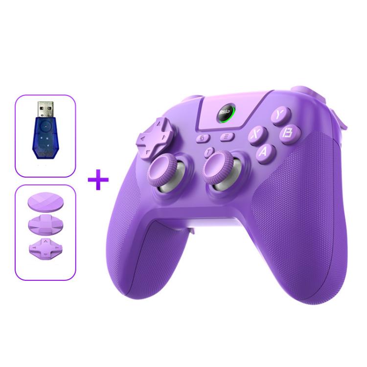 BSP G3 Tri-Mode Game Controller With Carbon Joysticks Macro Keys For PC / Switch / PS4 / iOS & Android, With Stand White, With Stand Black, With Stand Pink, With Stand Purple, With Receiver White, With Receiver Black, With Receiver Pink                ...