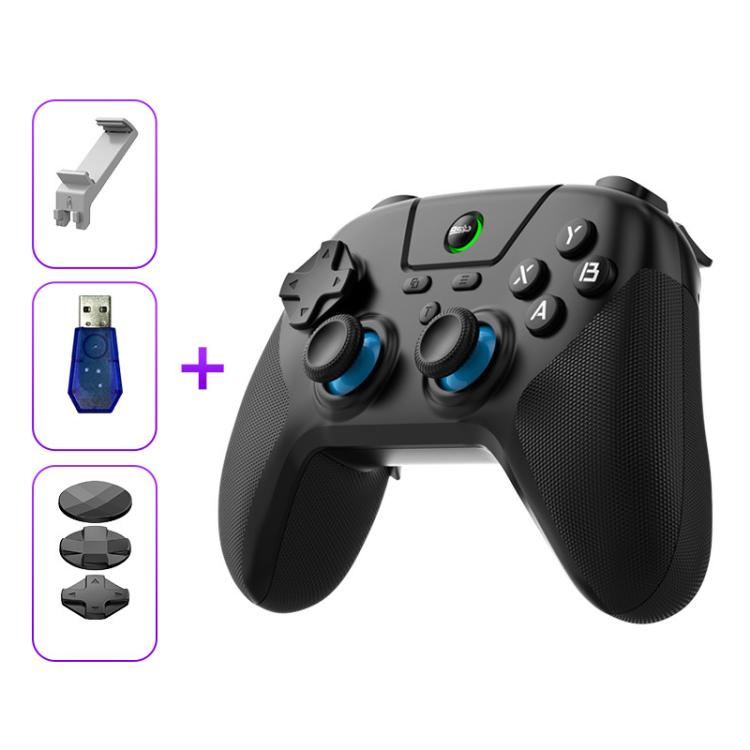 BSP G3 Tri-Mode Game Controller With Carbon Joysticks Macro Keys For PC / Switch / PS4 / iOS & Android, With Stand White, With Stand Black, With Stand Pink, With Stand Purple, With Receiver White, With Receiver Black, With Receiver Pink                ...