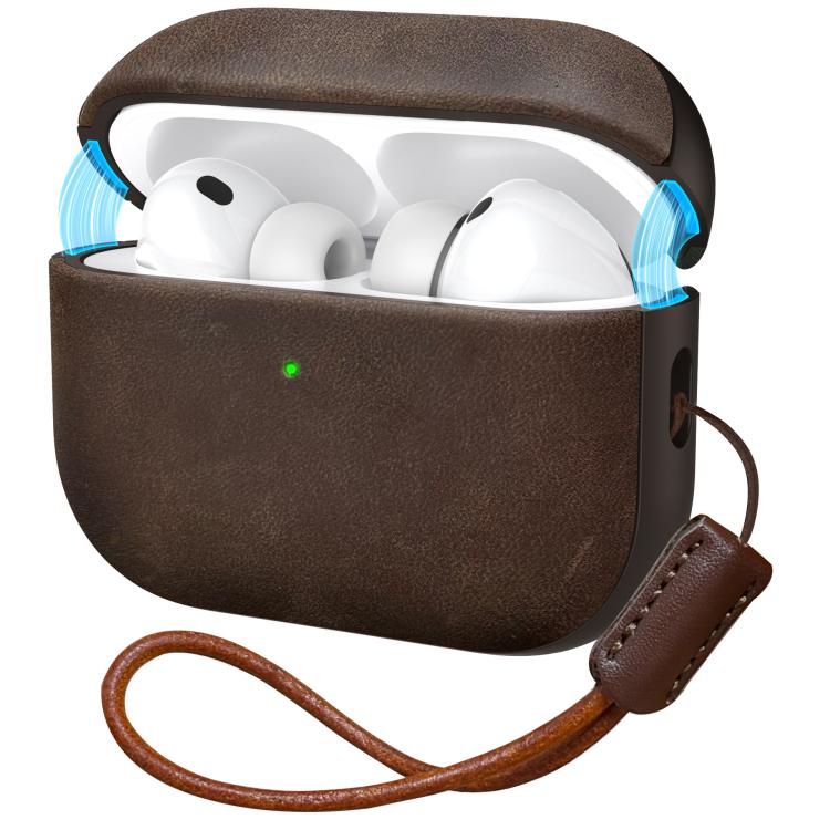 DELIDIGI DD14 Magnetic Vintage Cover With Lanyard Bar, For AirPods Pro 3