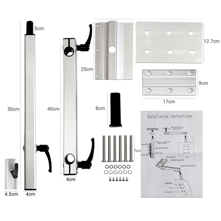 RV Multifunctional Rotatable Telescopic Table Leg Bracket Movable Table Leg Support For Yacht