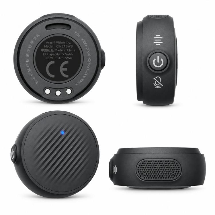 Insta360 Mic Air 2-in-1 Wireless Microphone – Transmitter + USB-C Receiver