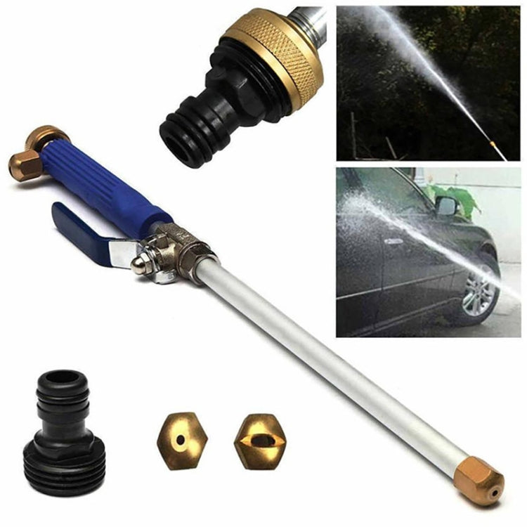 Garden Lawn Irrigation High Pressure Hose Spray Nozzle Car Wash Cleaning Tools (Blue)