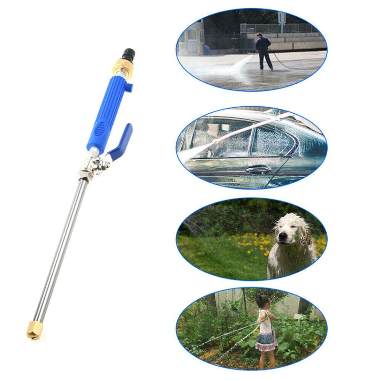 Garden Lawn Irrigation High Pressure Hose Spray Nozzle Car Wash Cleaning Tools (Blue)