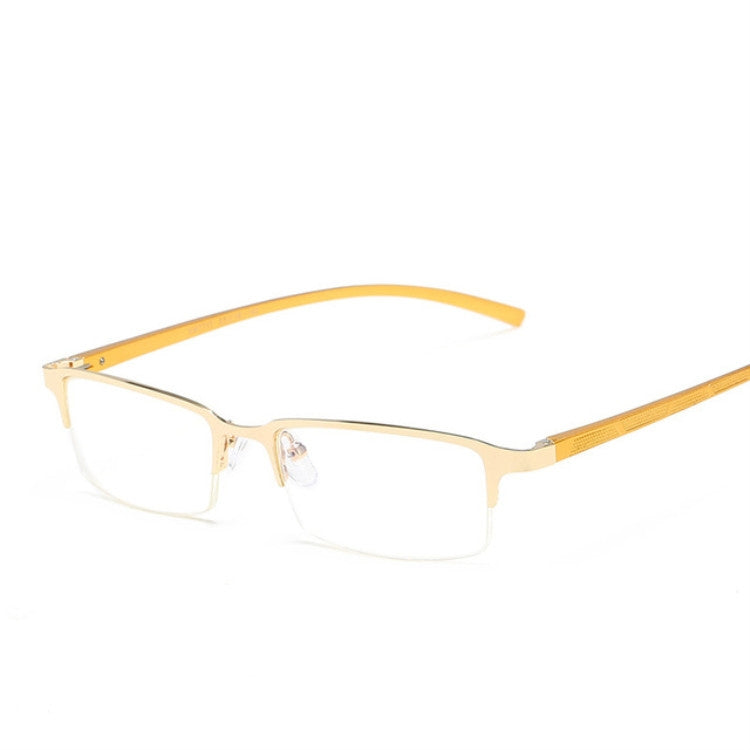 Anti Blu-ray Business Eye Glasses for Men Metal Frame Plain Glass Spectacles