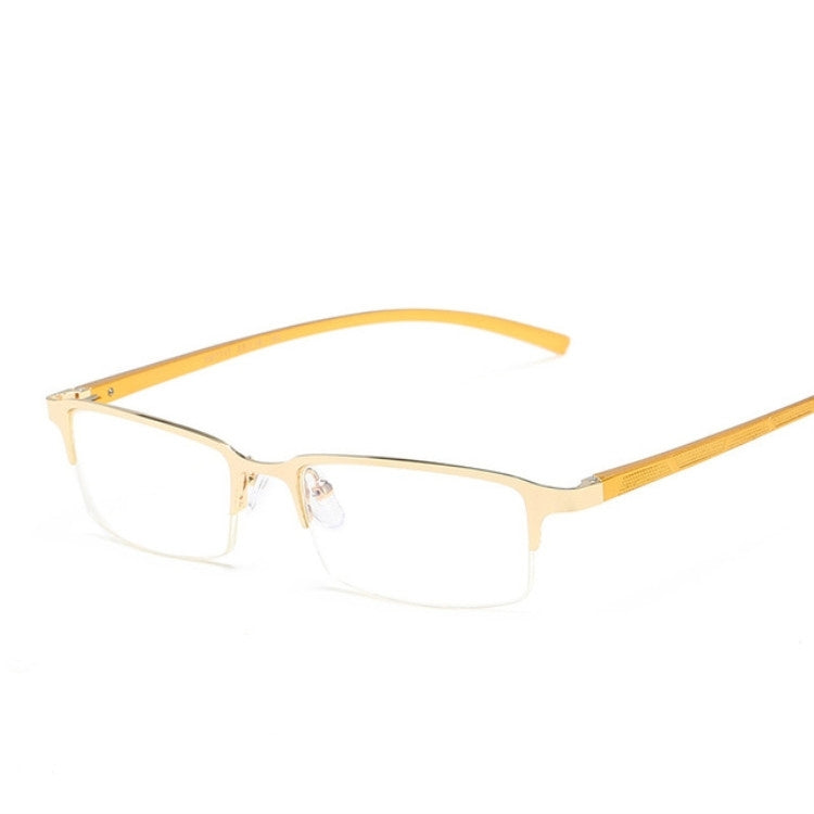 Anti Blu-ray Business Eye Glasses for Men Metal Frame Plain Glass Spectacles