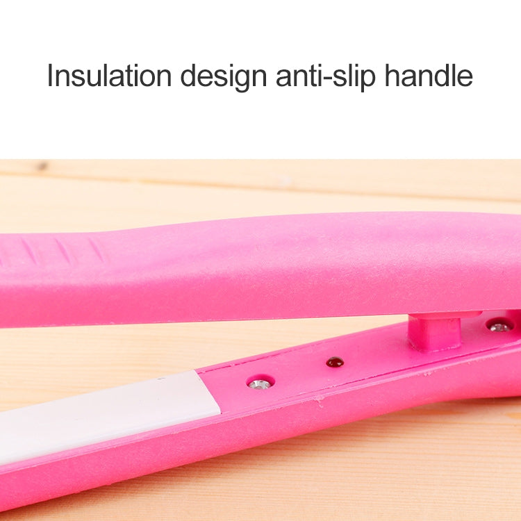 Mini Hair Straightener Ceramic Tourmaline Plates Curler