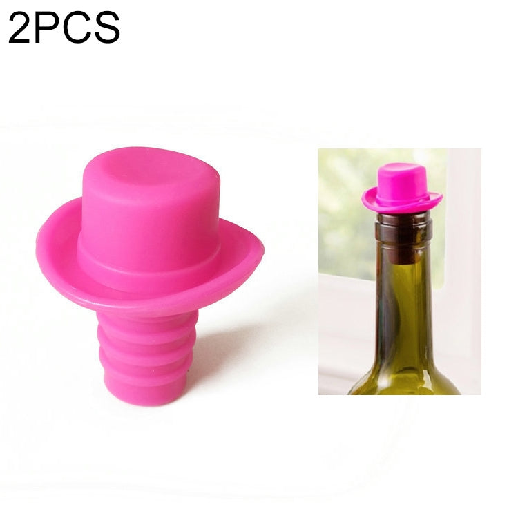 Silica Gel Top Hat Fresh Wine Corks Cruet Red Wine Stopper, 2 PCS Hat Shape(Brown), 2 PCS Hat Shape(Black), 2 PCS Hat Shape(Red Wine), 2 PCS Hat Shape(Yellow), 2 PCS Hat Shape(Red), 2 PCS Hat Shape(Rose Red)