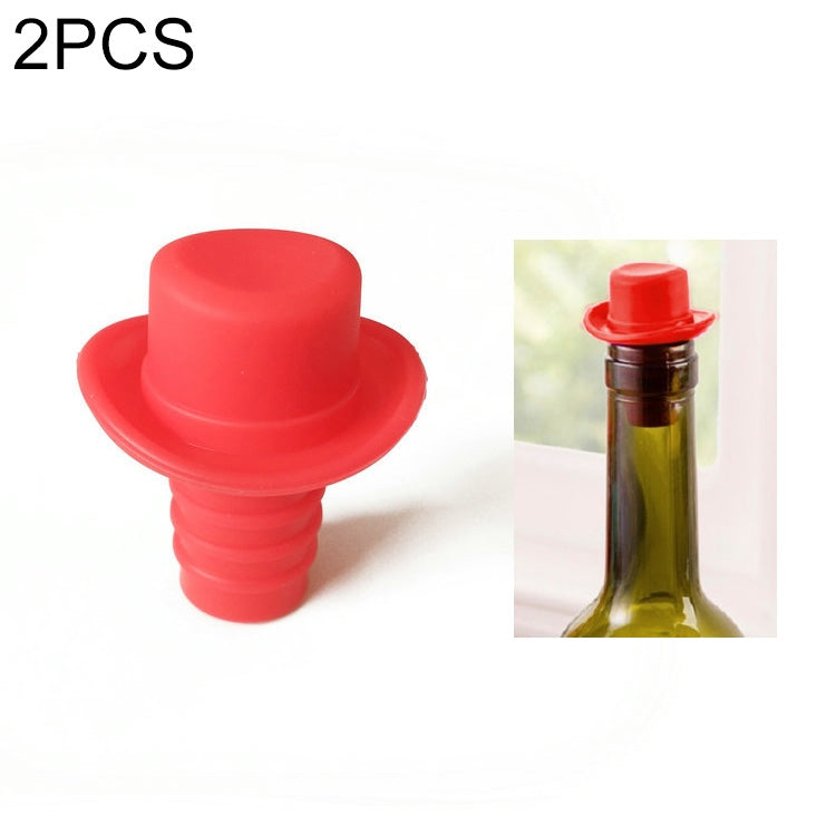 Silica Gel Top Hat Fresh Wine Corks Cruet Red Wine Stopper, 2 PCS Hat Shape(Brown), 2 PCS Hat Shape(Black), 2 PCS Hat Shape(Red Wine), 2 PCS Hat Shape(Yellow), 2 PCS Hat Shape(Red), 2 PCS Hat Shape(Rose Red)