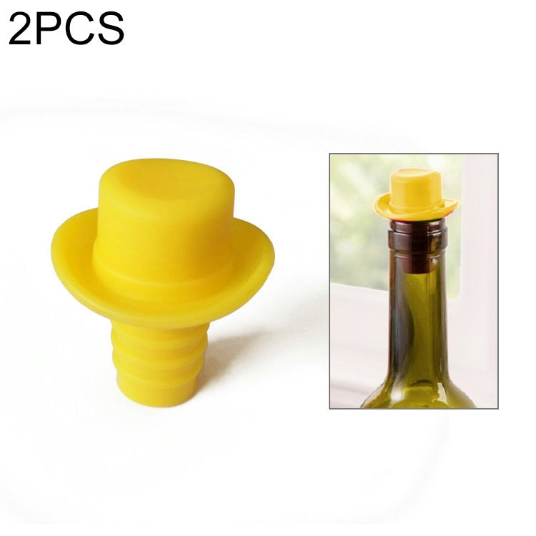 Silica Gel Top Hat Fresh Wine Corks Cruet Red Wine Stopper, 2 PCS Hat Shape(Brown), 2 PCS Hat Shape(Black), 2 PCS Hat Shape(Red Wine), 2 PCS Hat Shape(Yellow), 2 PCS Hat Shape(Red), 2 PCS Hat Shape(Rose Red)