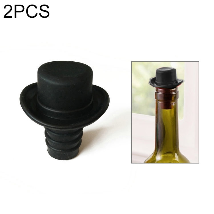 Silica Gel Top Hat Fresh Wine Corks Cruet Red Wine Stopper, 2 PCS Hat Shape(Brown), 2 PCS Hat Shape(Black), 2 PCS Hat Shape(Red Wine), 2 PCS Hat Shape(Yellow), 2 PCS Hat Shape(Red), 2 PCS Hat Shape(Rose Red)