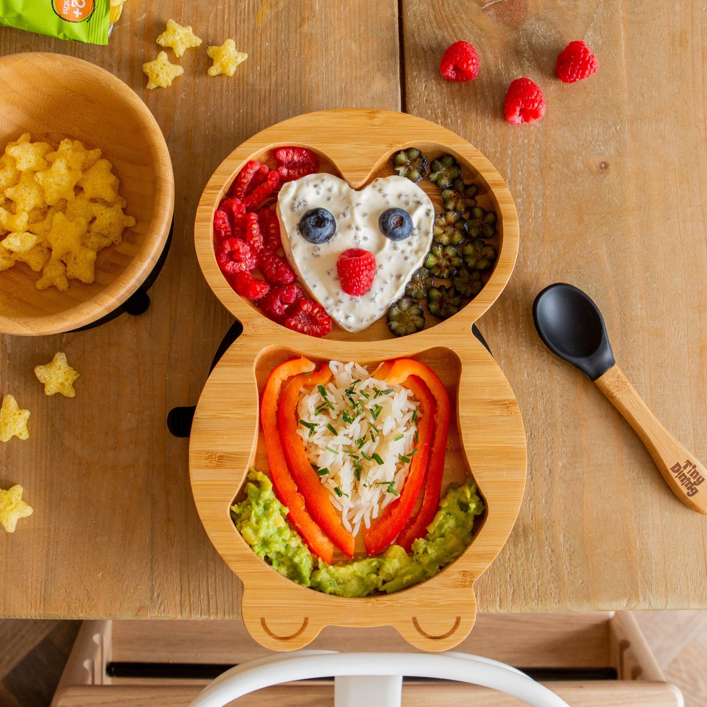 Pickles The Penguin Bamboo Suction Dinner Set