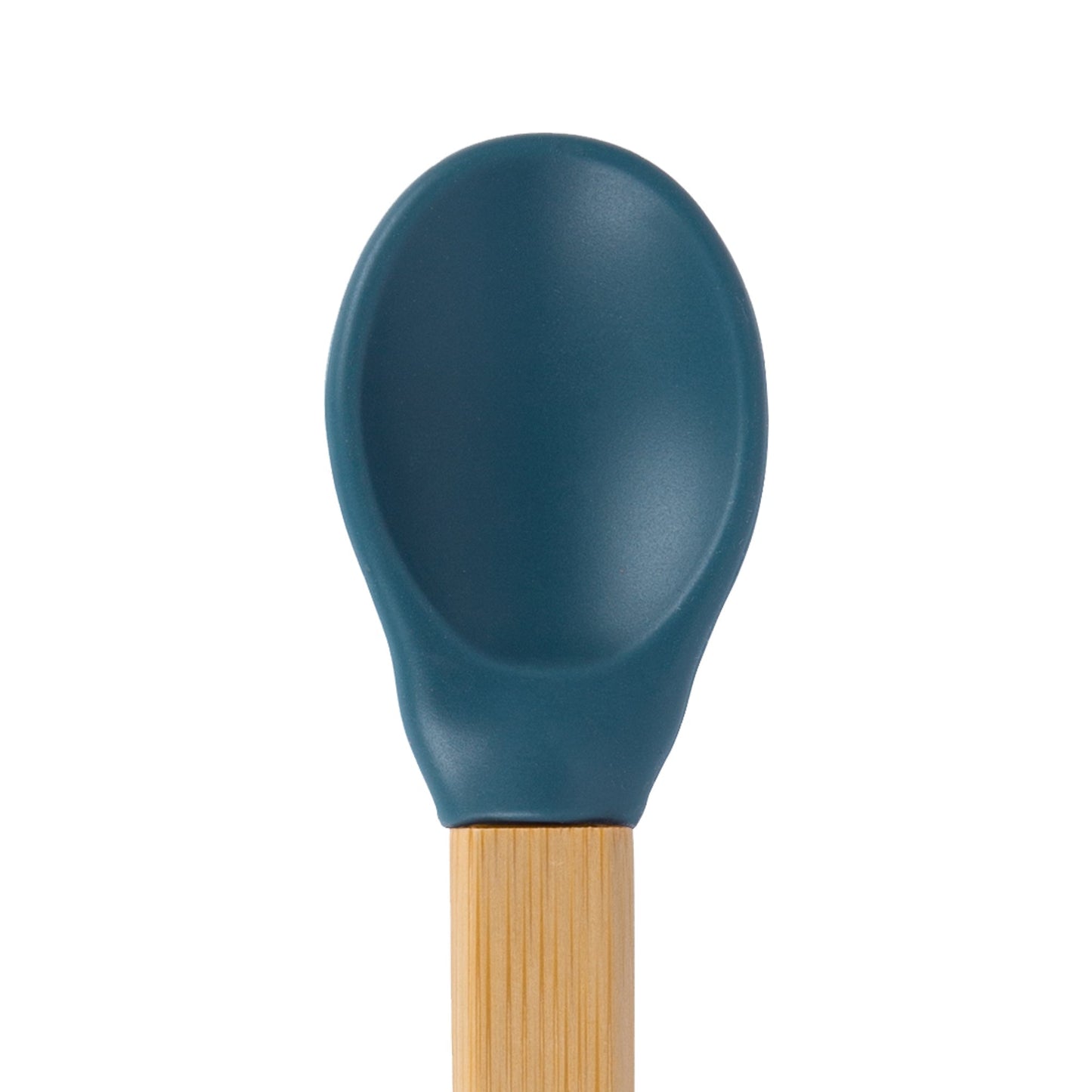 Soft Tip Bamboo Spoon - Silicone Tip