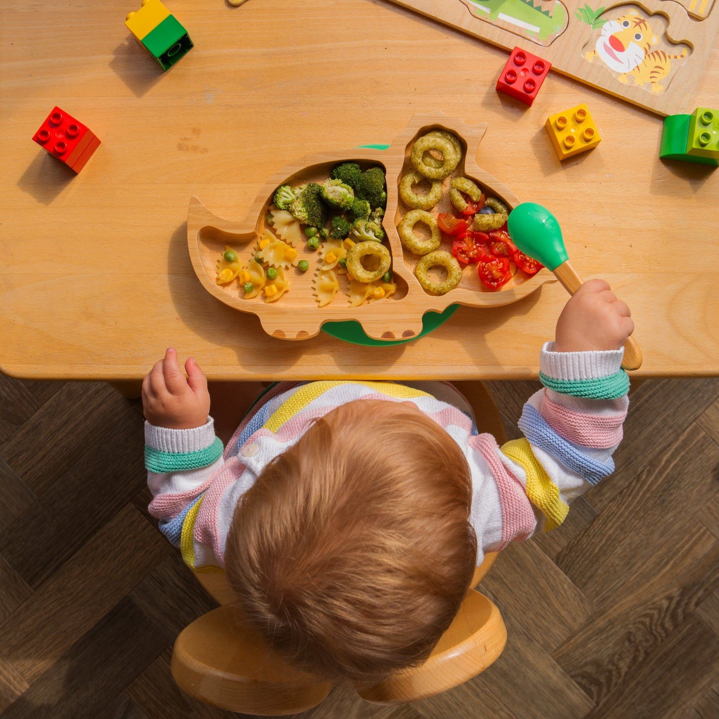 Dani The Dinosaur Bamboo Suction Plate