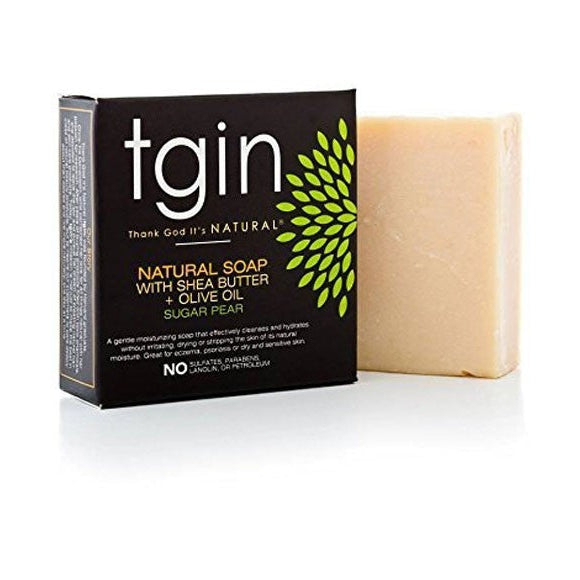 TGIN Natural Soap With Shea Butter Olive Oil And Sugar Pear Nourishing & Hydrating for All Skin Types 113g/3.99 oz