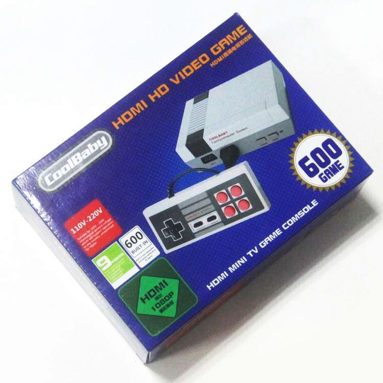 Retro Classic TV Mini HDMI HD Video Game Console, Built-in 600 Games, 600 Games(EU Plug), 600 Games(US Plug)