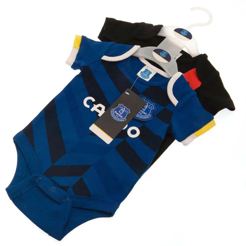 Everton FC 2 Pack Bodysuit 3-6 Mths