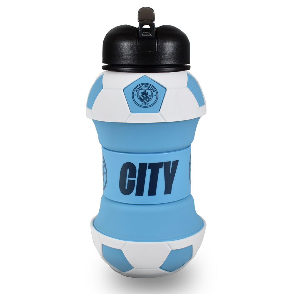Manchester City FC Collapsible Football Drinks Bottle