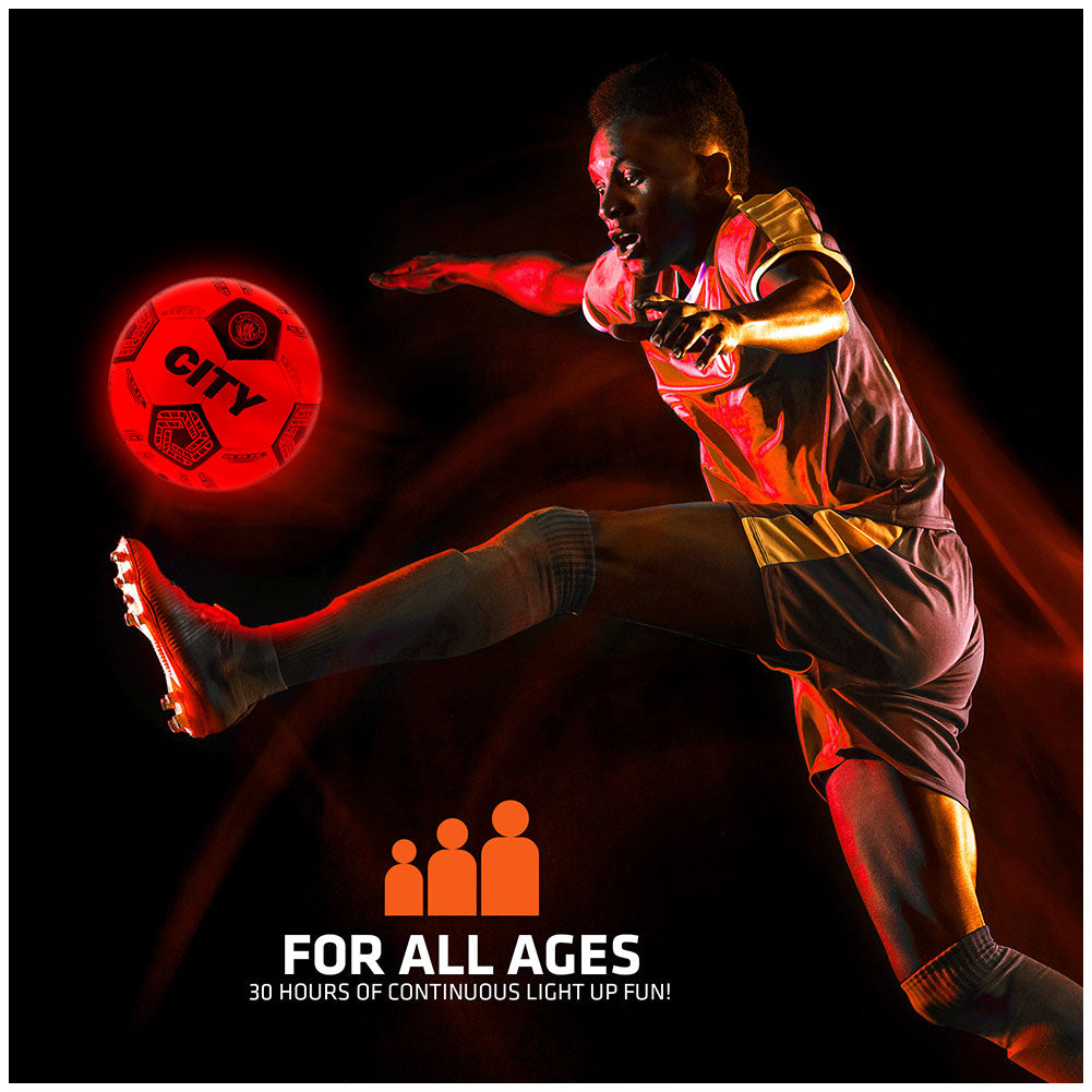 Manchester City FC LED Glow Football