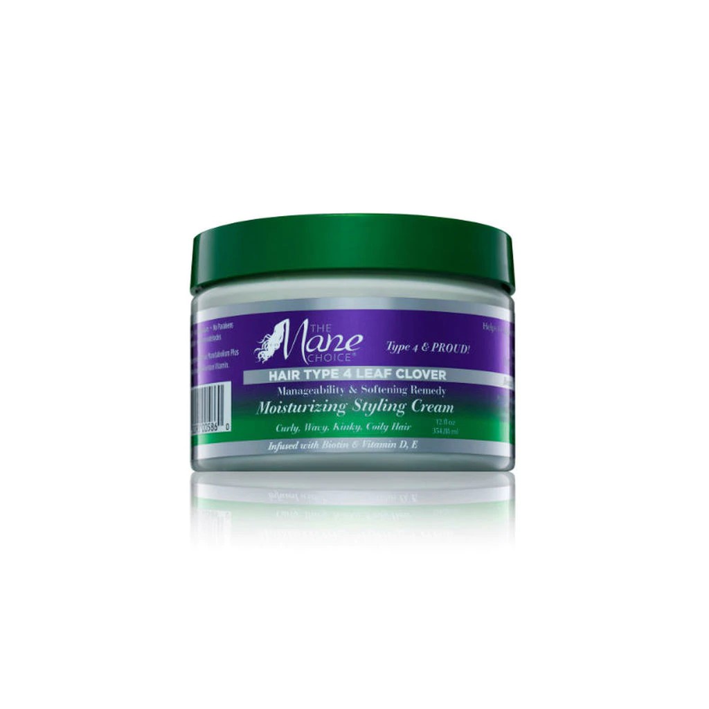 The Mane Choice 4 Leaf Clover Manageability & Softening Remedy Moisturizing Styling Cream for Coily & Curly Hair 354.88ml/12 oz