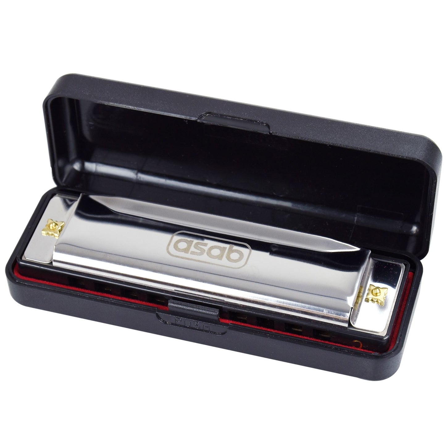 1X Classic Metal 10 Holes C Harmonica | AS-20185 HM-03-10S