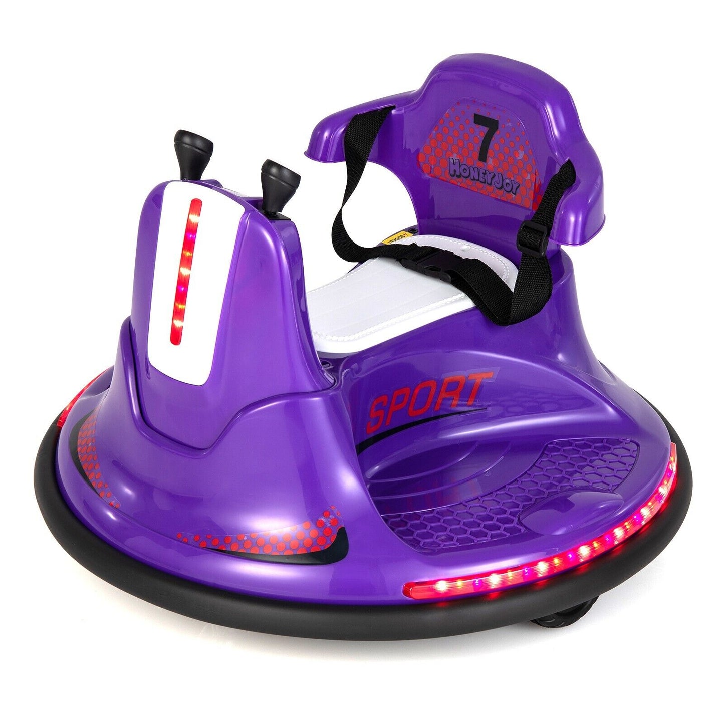 6V Kids Ride On Electric Bumper Car with Dual Joysticks-Blue