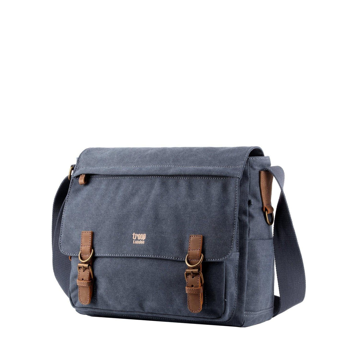 TRP0207 Troop London Classic Canvas Laptop Messenger Bag | Canvas Laptop Messenger Bag, Troop London Classic, Durable Travel Bag