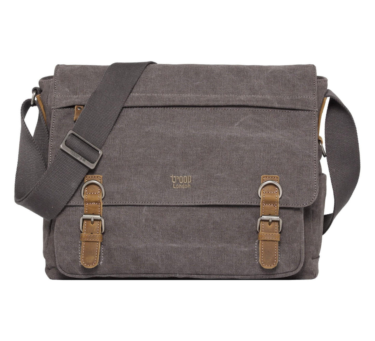 TRP0207 Troop London Classic Canvas Laptop Messenger Bag | Canvas Laptop Messenger Bag, Troop London Classic, Durable Travel Bag