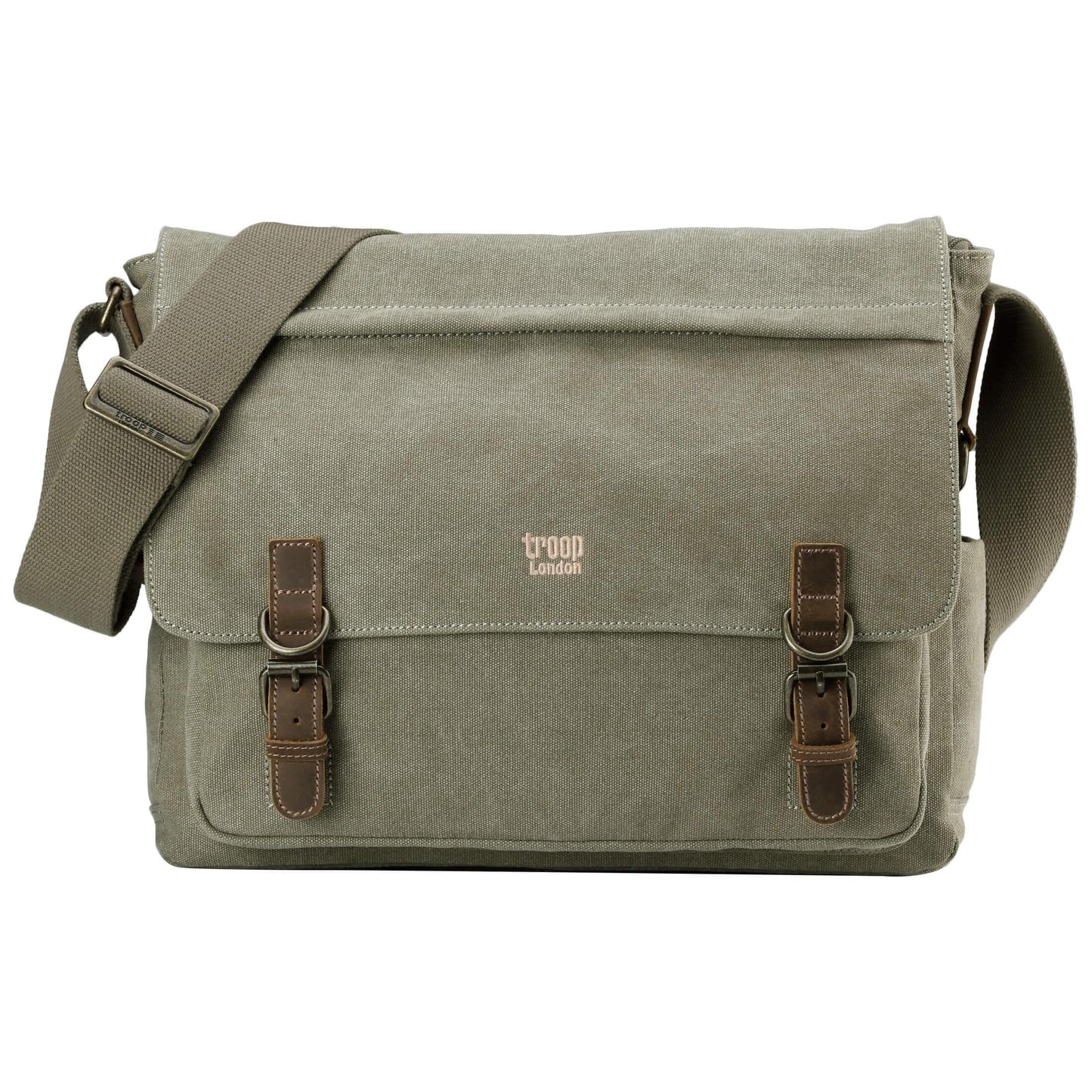 TRP0207 Troop London Classic Canvas Laptop Messenger Bag | Canvas Laptop Messenger Bag, Troop London Classic, Durable Travel Bag