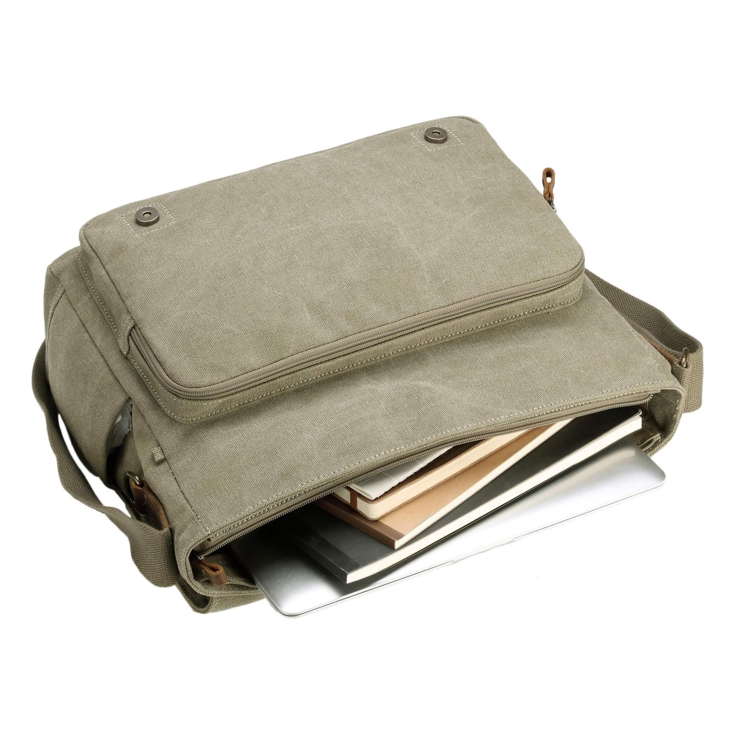 TRP0207 Troop London Classic Canvas Laptop Messenger Bag | Canvas Laptop Messenger Bag, Troop London Classic, Durable Travel Bag
