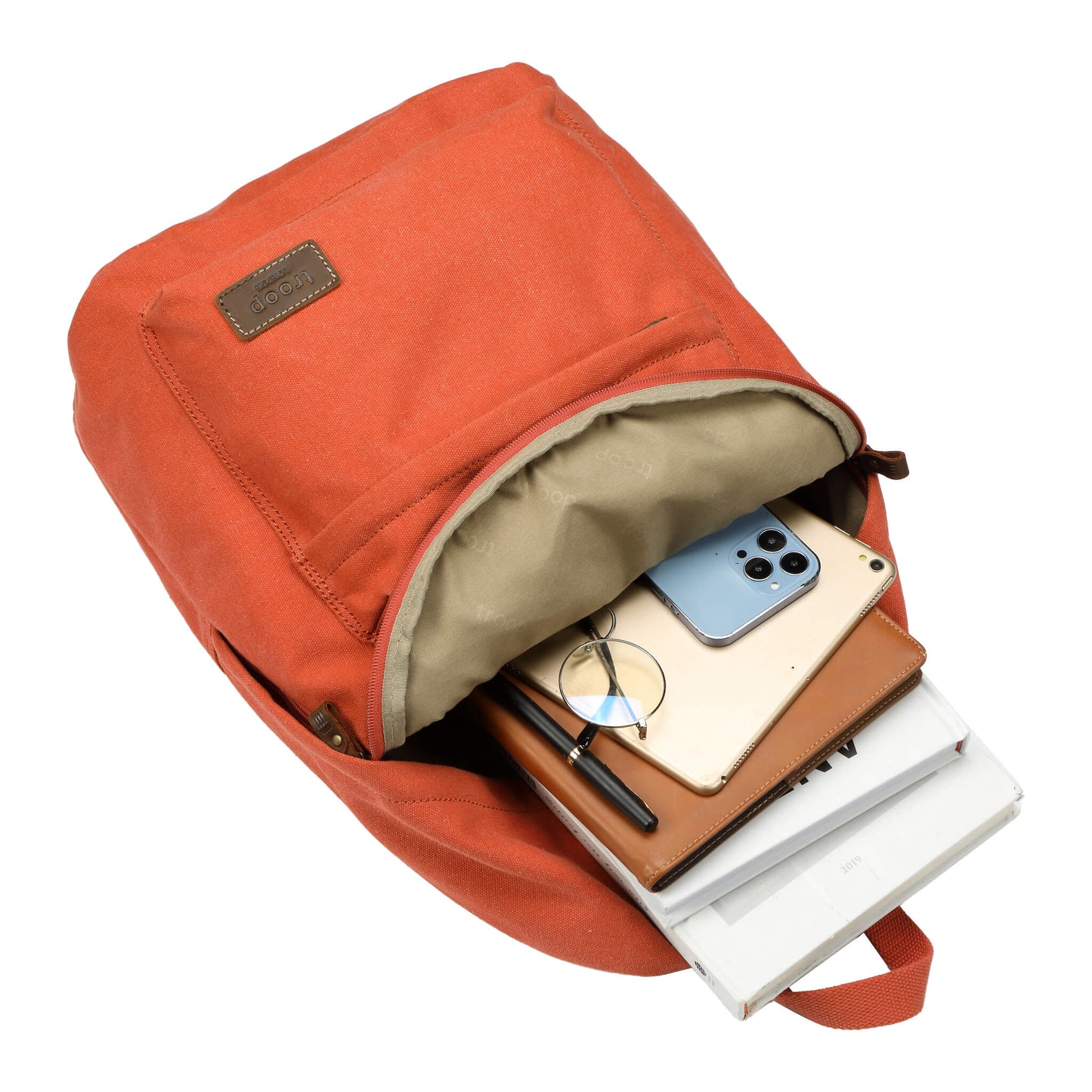 TRP0384 Troop London Heritage Canvas Backpack, Casual Daypack