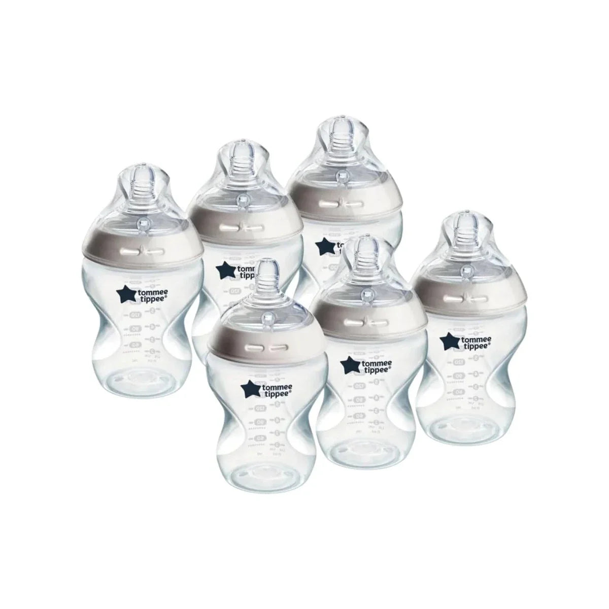 Tommee Tippee Closer to Nature Baby Bottle 260ml Pack of 6
