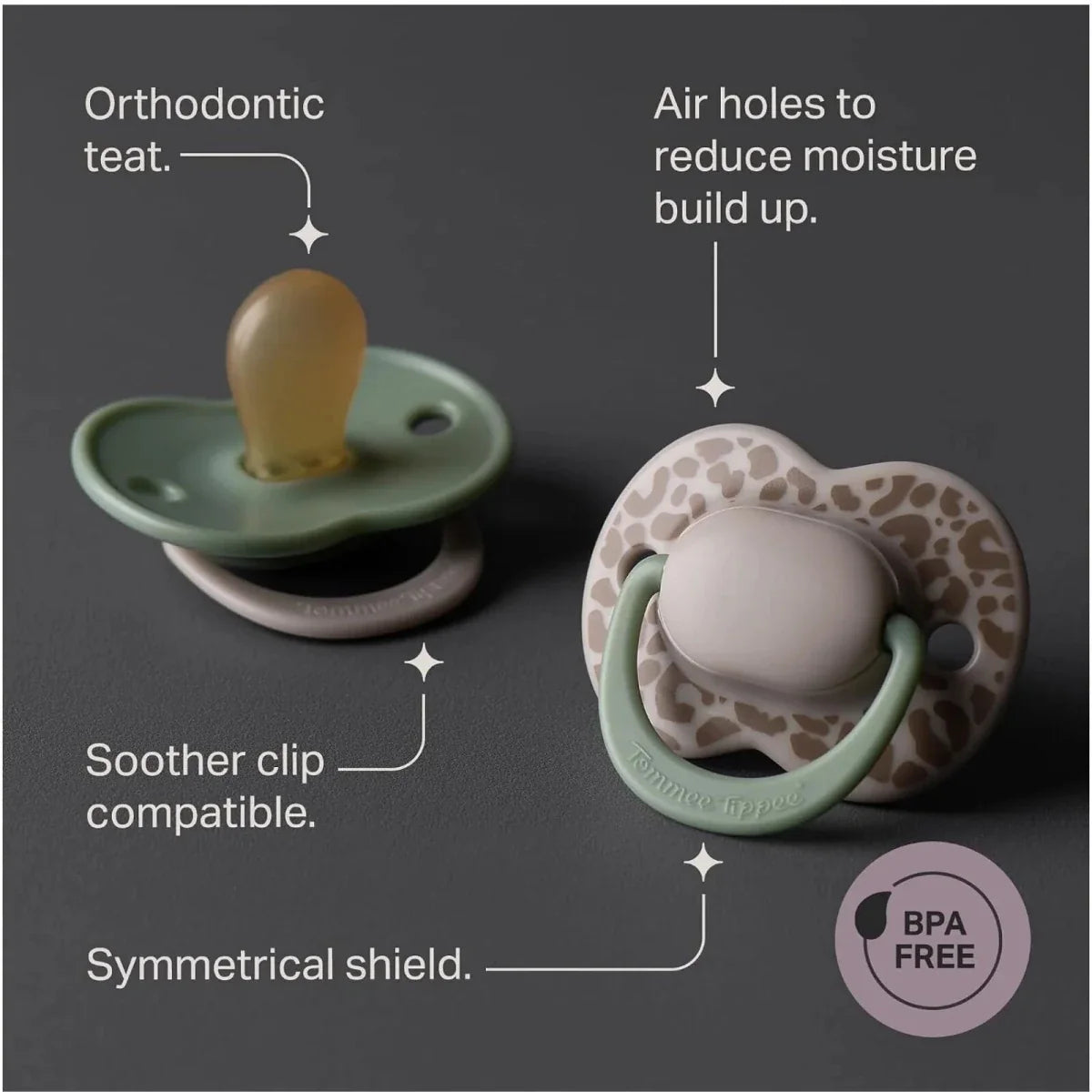 Tommee Tippee Ultra Fit Latex Soother Unisex 18-36 months Pack of 2