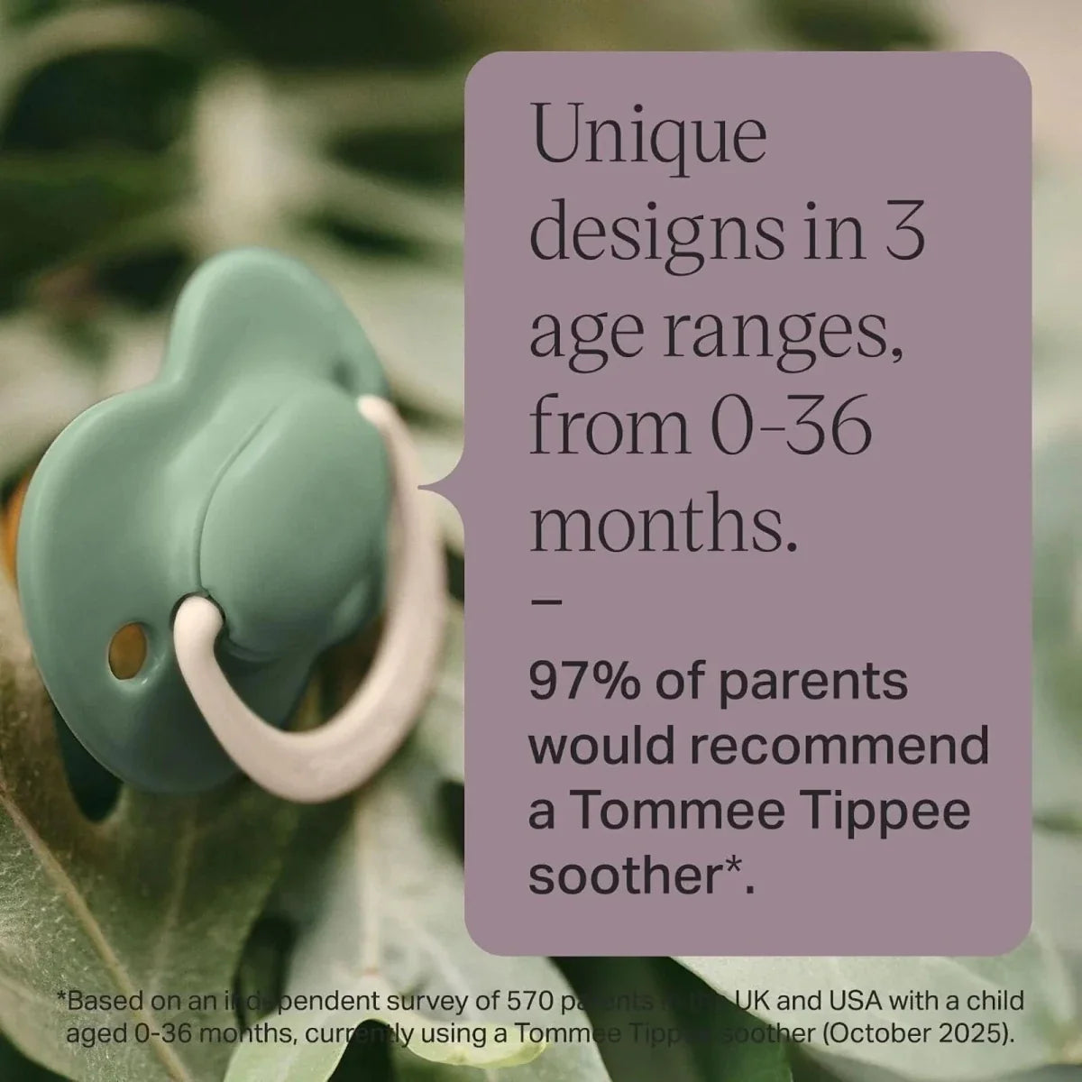 Tommee Tippee Ultra Fit Latex Soother Unisex 18-36 months Pack of 2