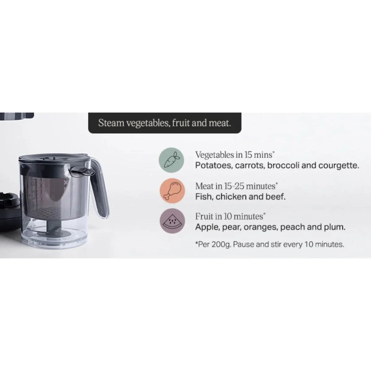 Tommee Tippee Quick-Cook 6-in-1 Baby Food Maker - White