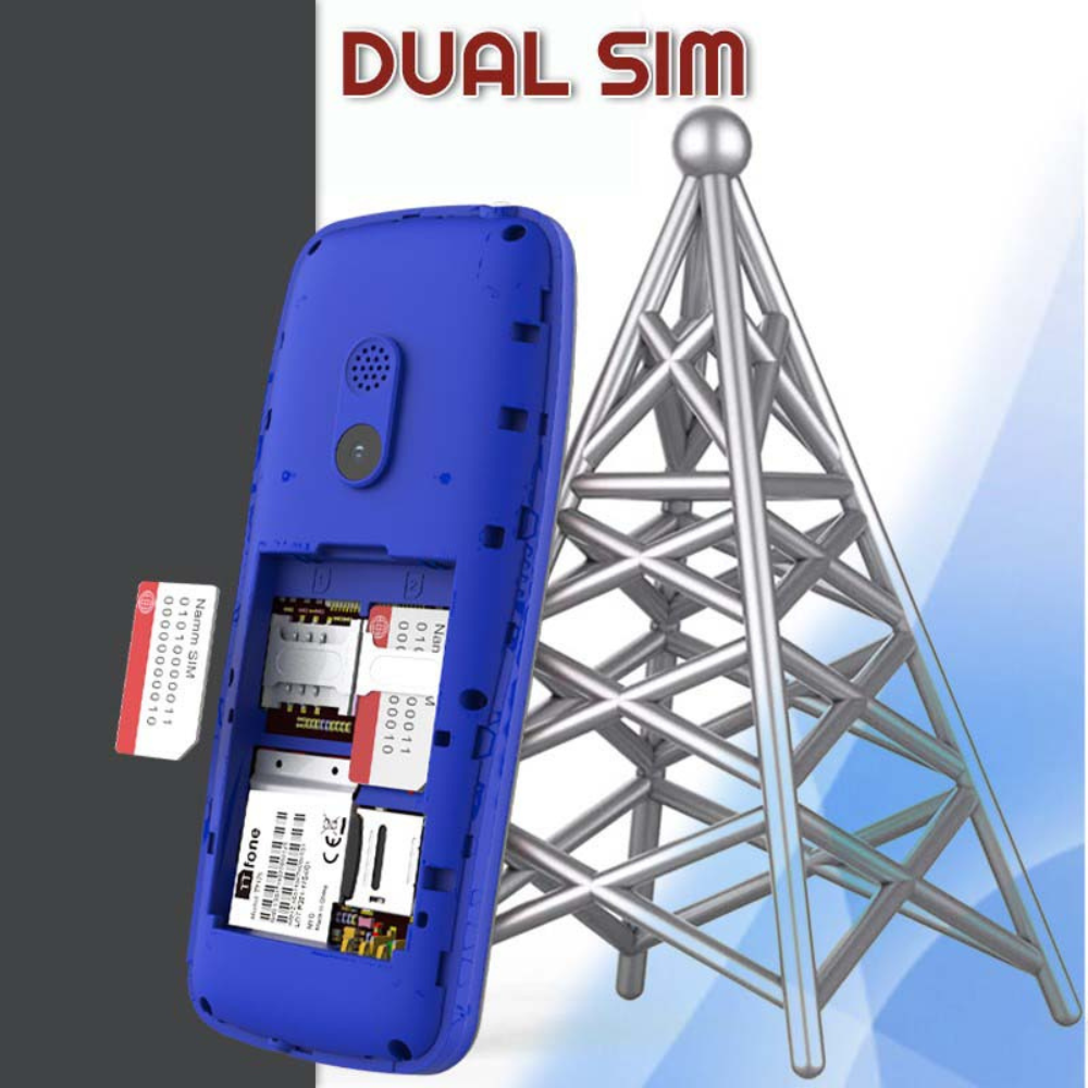 TTfone TT175 2.4inch UK Sim Free Dual Sim Basic Simple Feature Mobile Phone  Unlocked with camera Torch Media Games with Mains Charger
