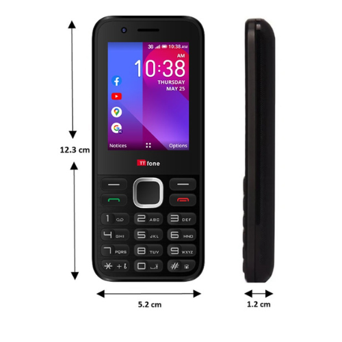 TTfone TT240 Simple Easy to use Mobile Phone with USB Cable and Vodafone Pay As You Go Sim Card