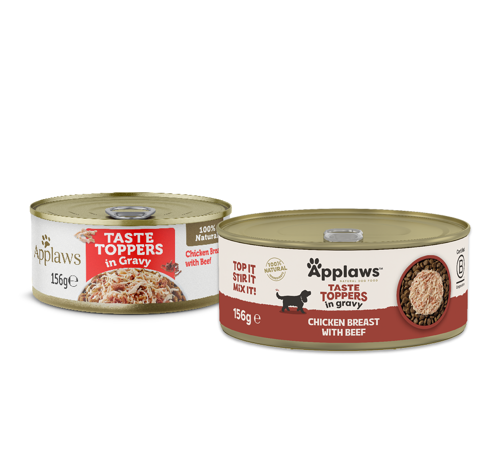 Applaws Taste Toppers Chicken Breast with Beef in Gravy 156g