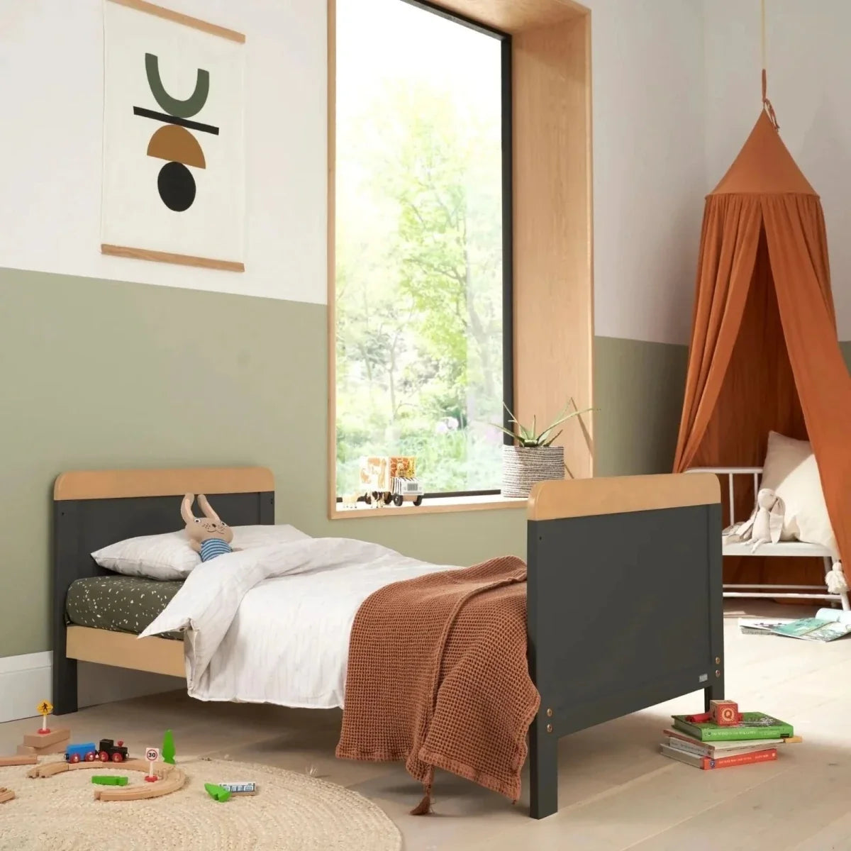 Tutti Bambini Rio 2 Piece Room Set with Pocket Sprung Mattress - Slate/Honey Oak