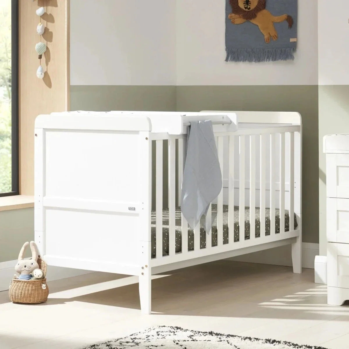 Tutti Bambini Rio 3 Piece Room Set with Pocket Sprung Mattress - White