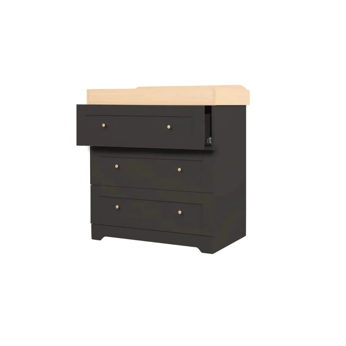 Tutti Bambini Rio 3 Piece Room Set with Pocket Sprung Mattress - Slate/Honey Oak