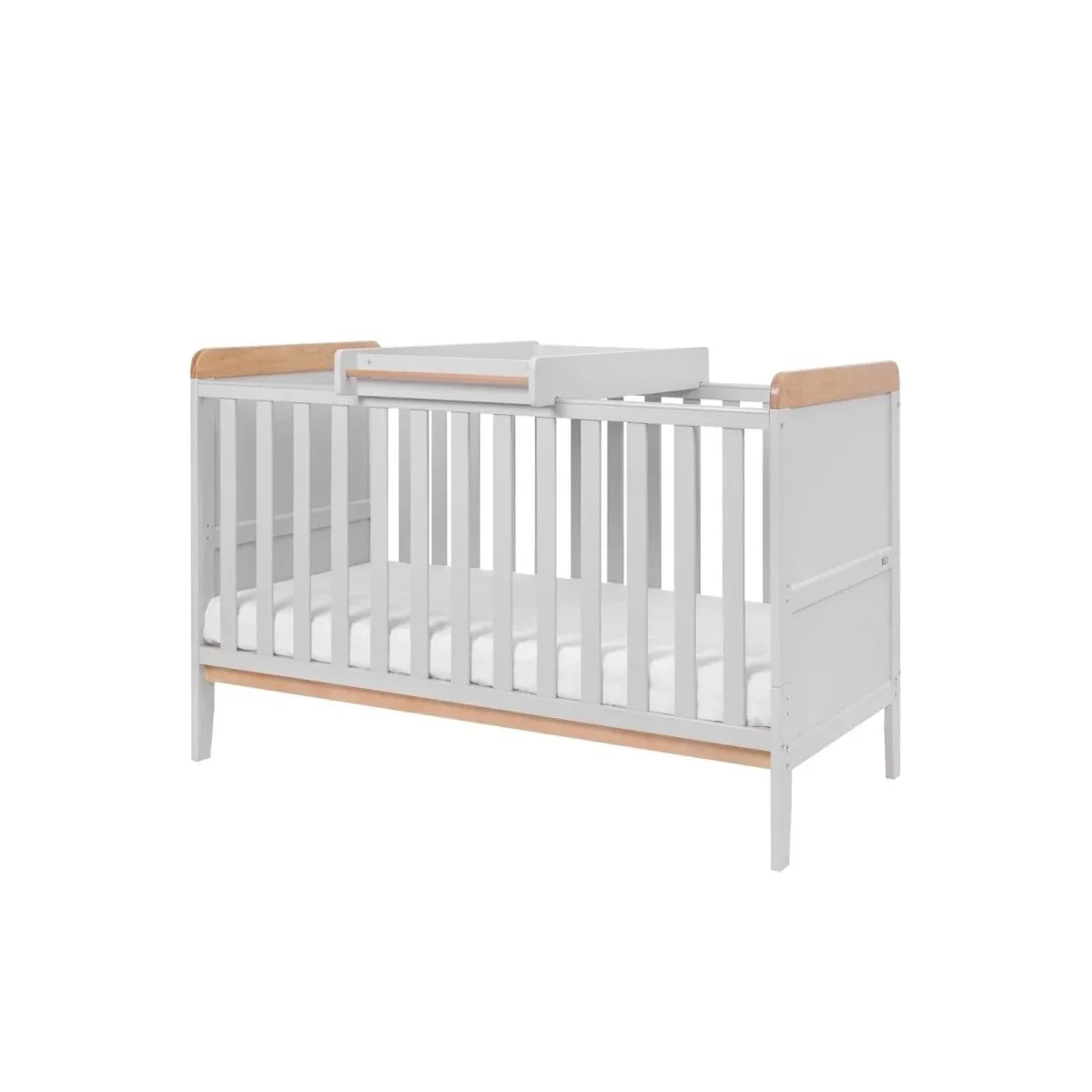 Tutti Bambini Rio 3 Piece Room Set with Pocket Sprung Mattress - Dove Grey/Honey Oak